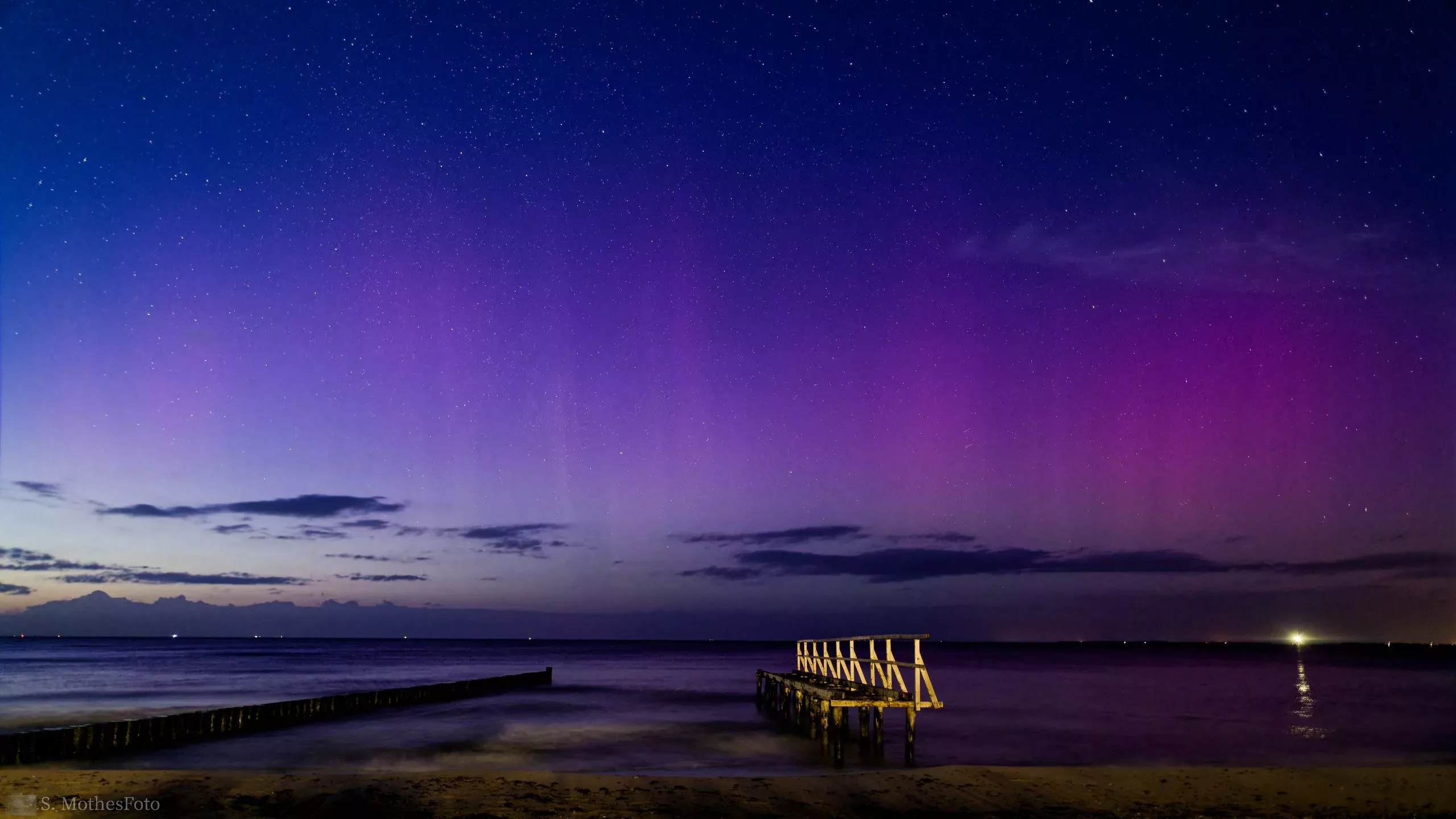 Nordlichter über Fehmarn 23.03.2023